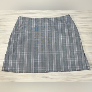 Cracked Wheat Gray A-Line Mini Skort- Y2K- size 16